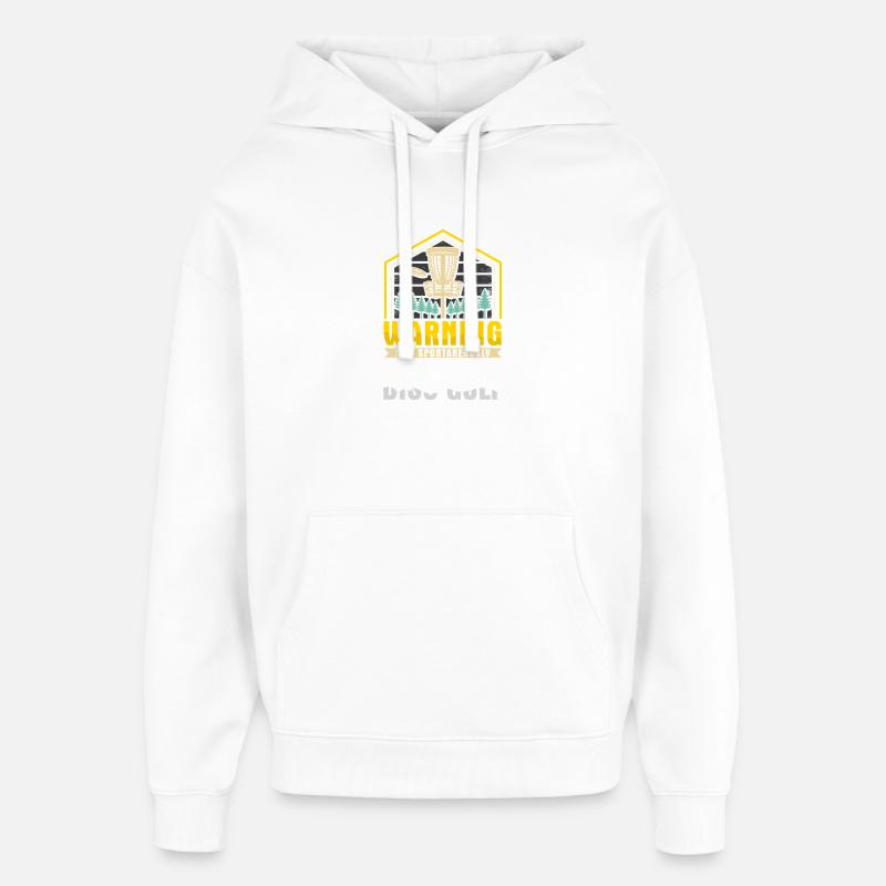 Cadeaux de disc golf Disc Golf - Sweat à capuche unisexe Stanley/Stella Oversized - blanc