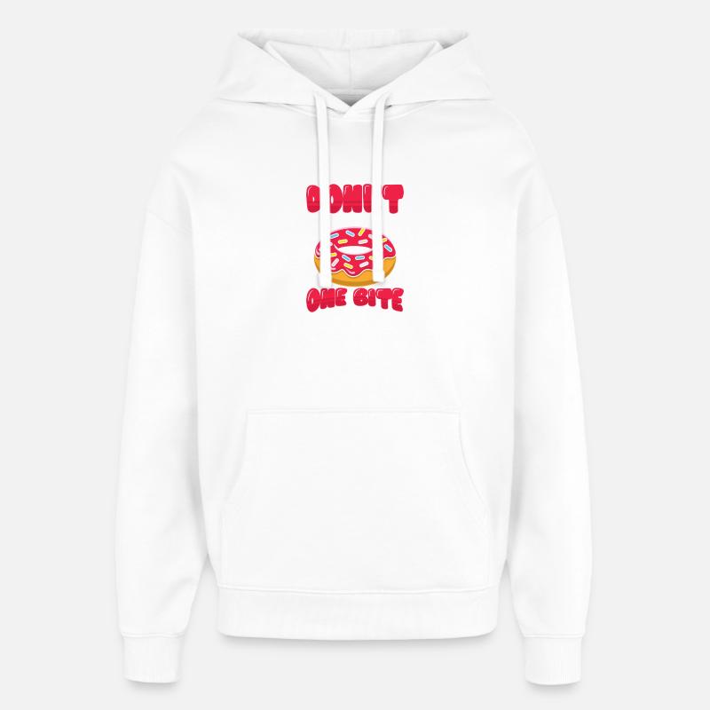 Restauration rapide en donuts - Sweat à capuche unisexe Stanley/Stella Oversized - blanc