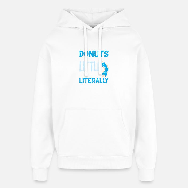 Restauration rapide en donuts - Sweat à capuche unisexe Stanley/Stella Oversized - blanc