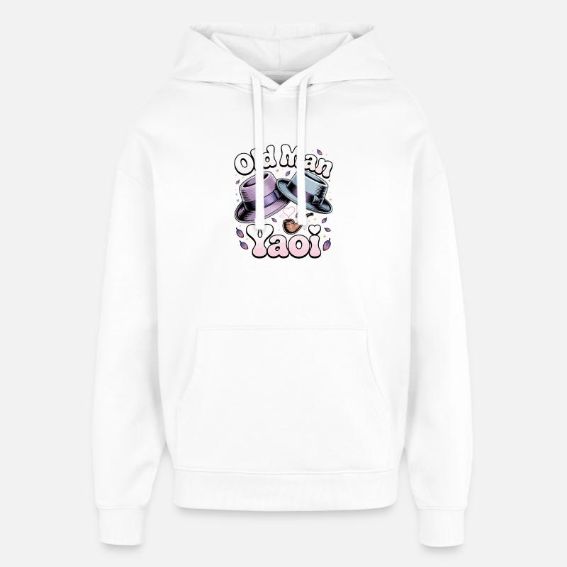 Vecchio Yaoi: Cappelli Pipe - Stanley/Stella Oversized Felpa con cappuccio unisex - bianco