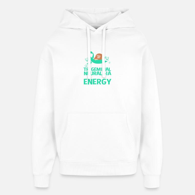 Névralgie du trijumeau - Sweat à capuche unisexe Stanley/Stella Oversized - blanc