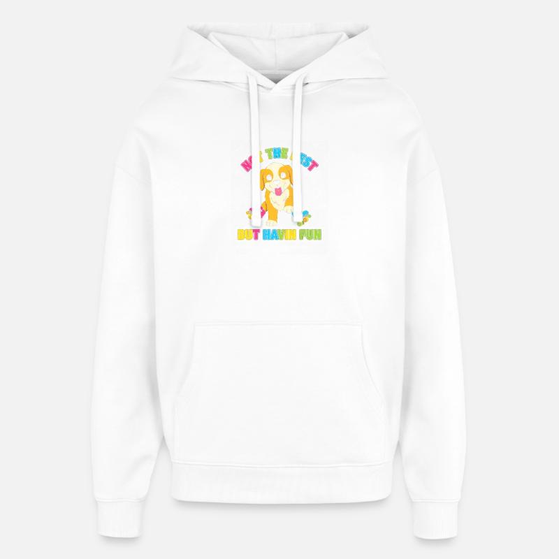 Rolling dog – amusant malgré la malchance - Sweat à capuche unisexe Stanley/Stella Oversized - blanc