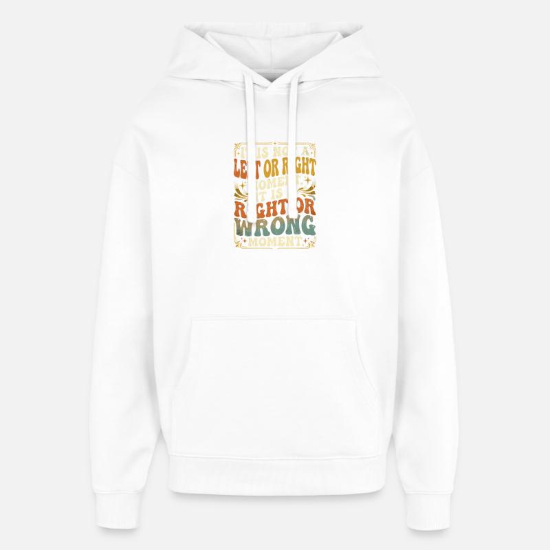 Bon moment - Sweat à capuche unisexe Stanley/Stella Oversized - blanc