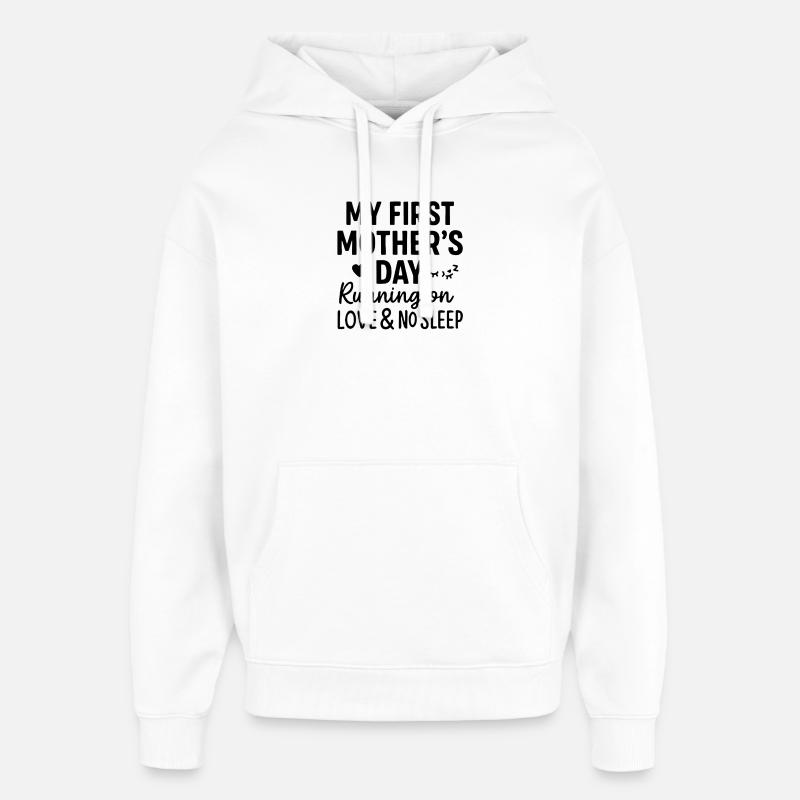 Morsdagsmorsdag Morsdagsgave Morsdagsgave - Stanley/Stella Oversized Hettegenser unisex - hvit
