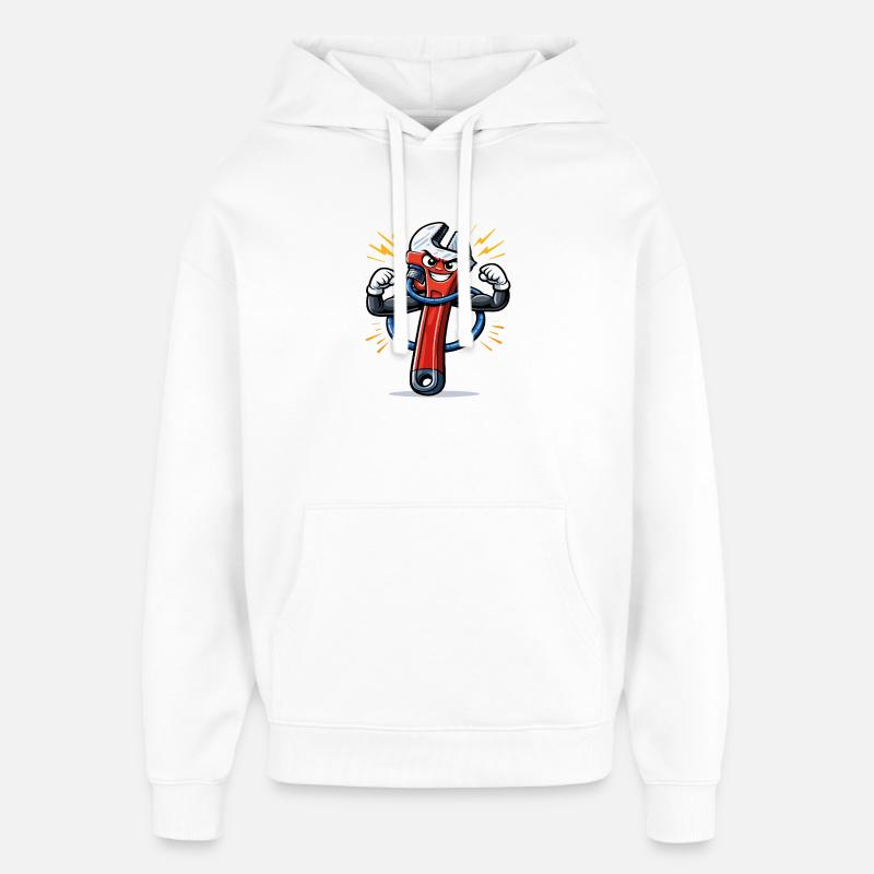 Plombier artisan plomberie dépannage - Sweat à capuche unisexe Stanley/Stella Oversized - blanc