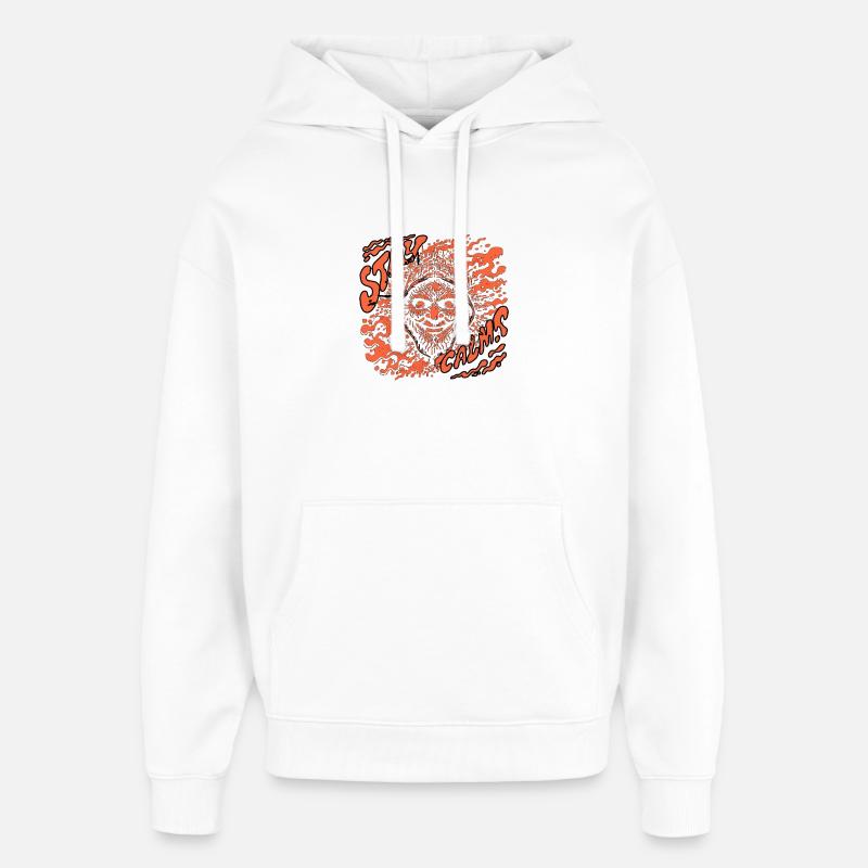 Clown à Capuche Infernale - Sweat à capuche unisexe Stanley/Stella Oversized - blanc