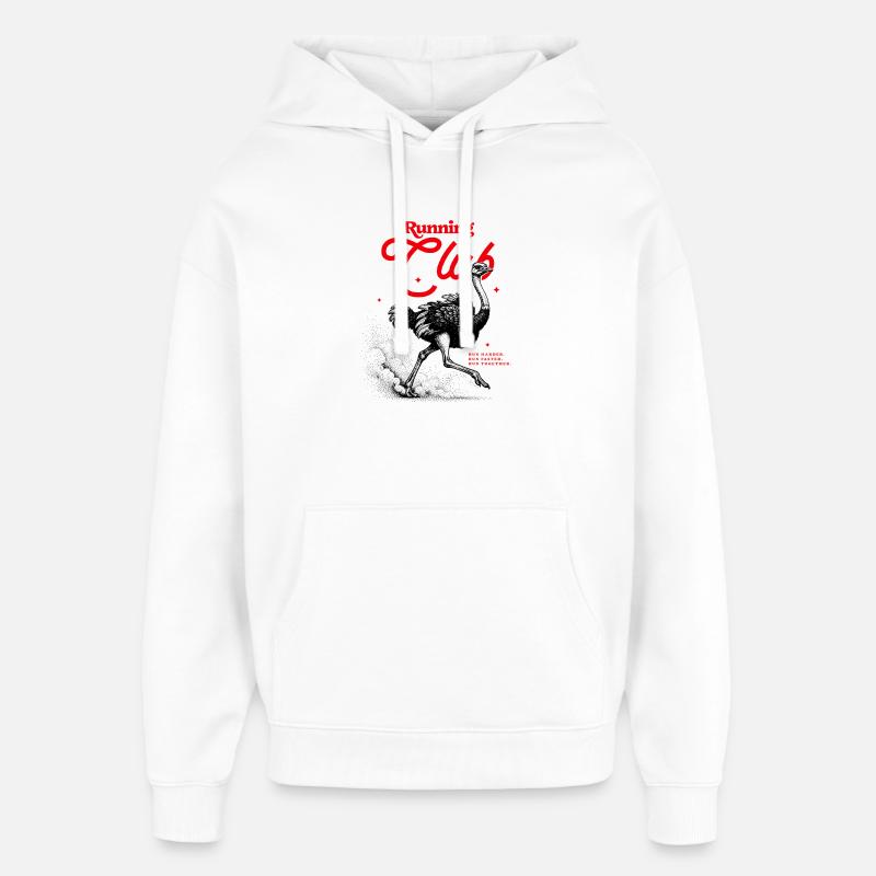 Club de course - Sweat à capuche unisexe Stanley/Stella Oversized - blanc