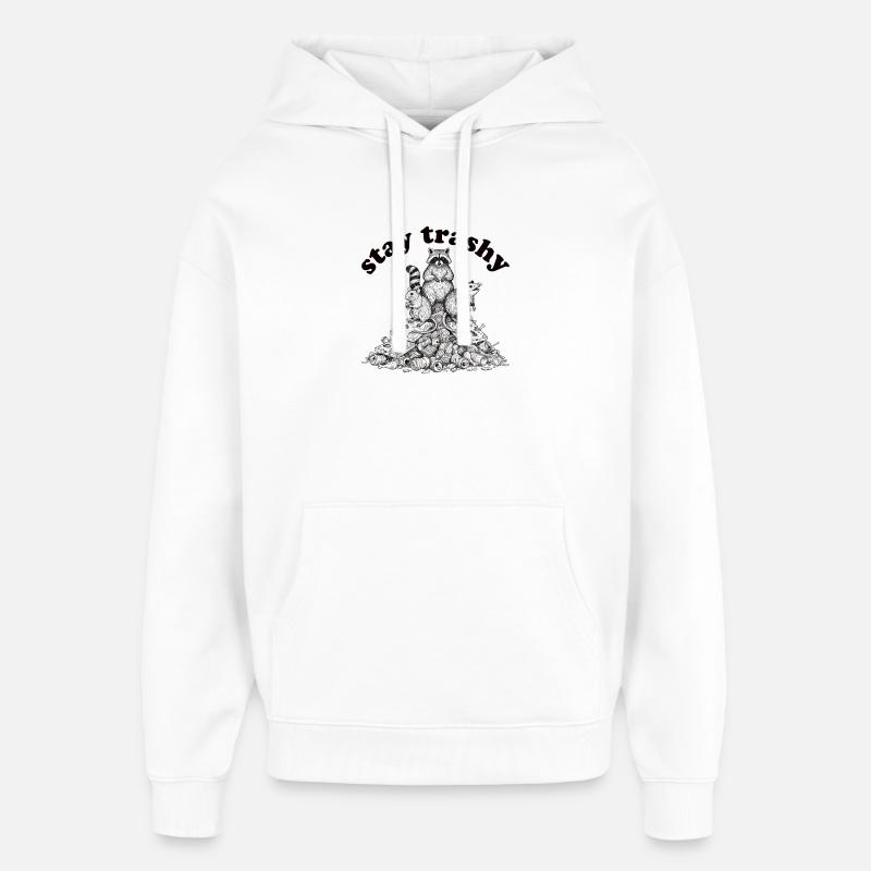 Reste Raton laveur Opossum Skunk - Sweat à capuche unisexe Stanley/Stella Oversized - blanc