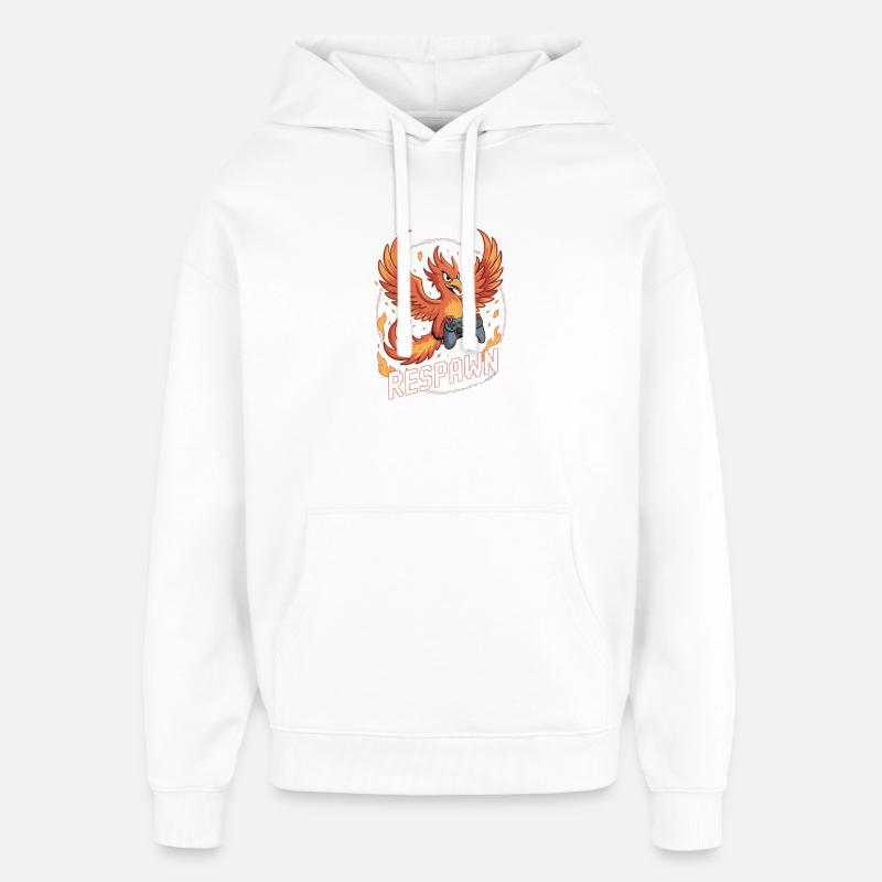 Phönix Controller Respawn - Oversized Unisex Hoodie von Stanley/Stella - Weiß
