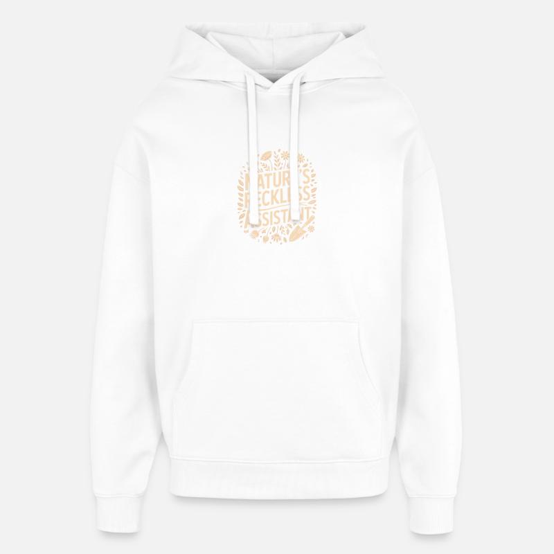 L’assistant imprudent de la nature - Sweat à capuche unisexe Stanley/Stella Oversized - blanc