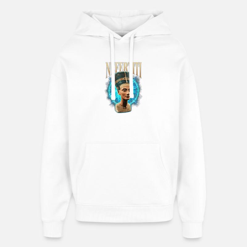 Nefertiti Donner - Sweat à capuche unisexe Stanley/Stella Oversized - blanc
