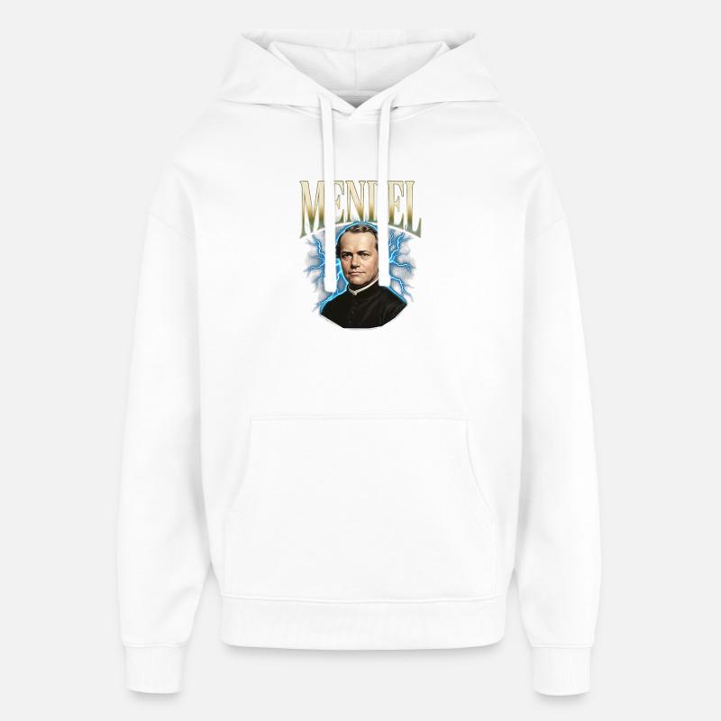 Gregor Mendel Donner - Oversized Unisex Hoodie by Stanley/Stella - white