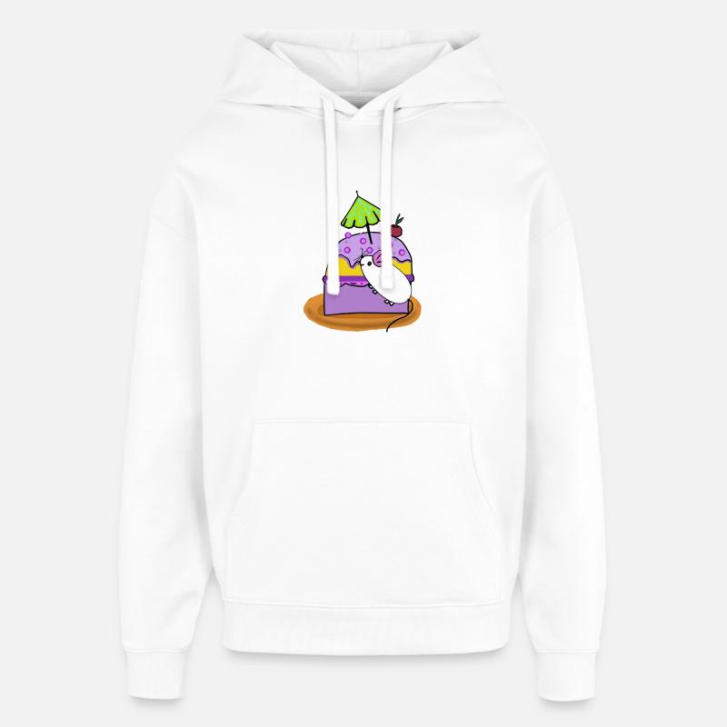 Kuchen Maus Muffin Mäuse - Oversized Unisex Hoodie von Stanley/Stella - Weiß