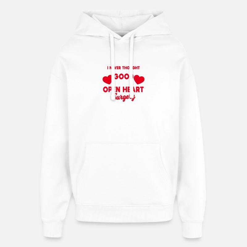 Open Heart Siegestee - Oversized Unisex Hoodie von Stanley/Stella - Weiß