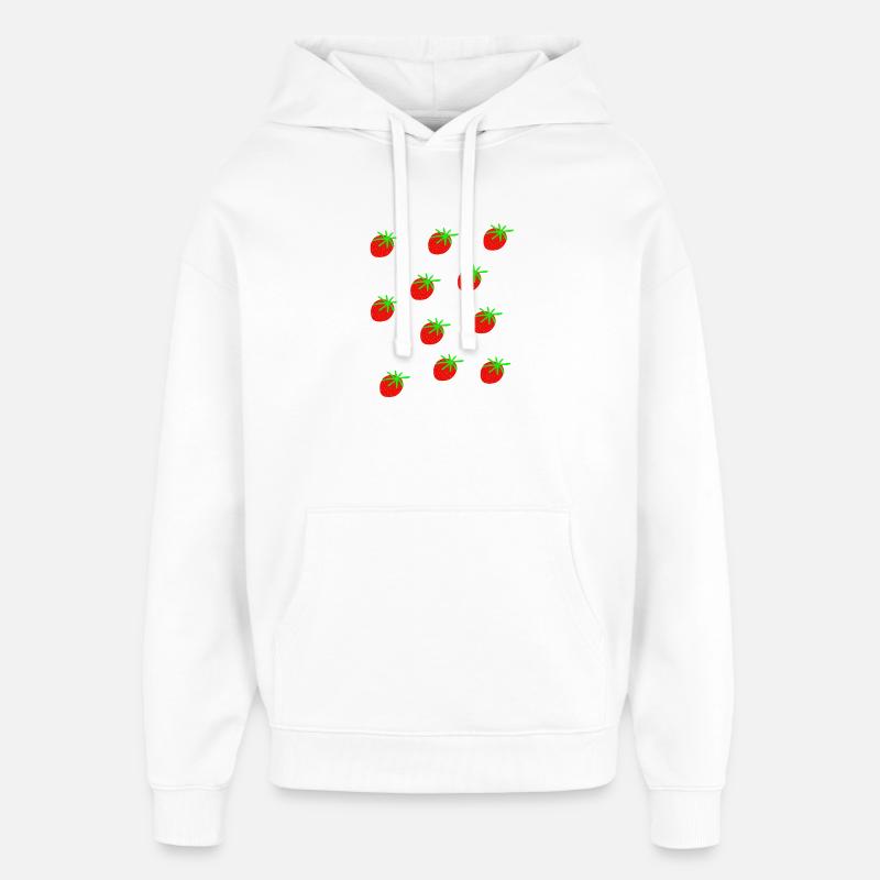 Erdbeeren Erdbeere Erdbeeren Garten - Oversized Unisex Hoodie von Stanley/Stella - Weiß