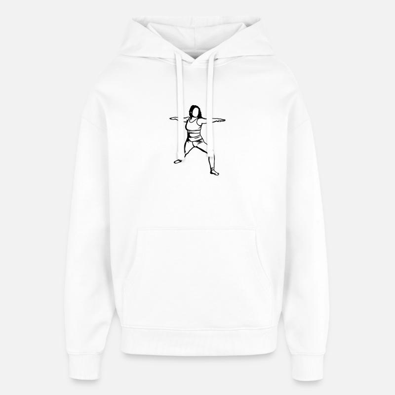 Yogini - Sweat à capuche unisexe Stanley/Stella Oversized - blanc