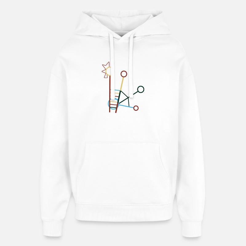 Moldova Chicken - Oversized Unisex Hoodie by Stanley/Stella - white