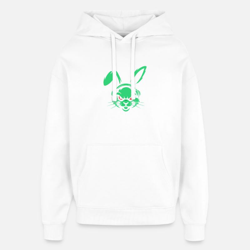 Rythmes néon - Sweat à capuche unisexe Stanley/Stella Oversized - blanc