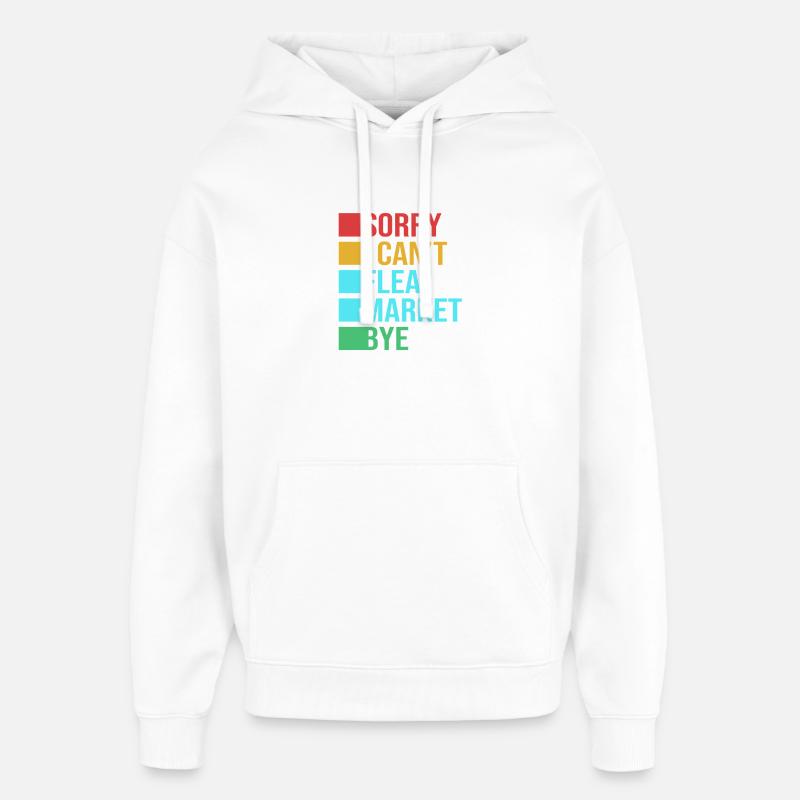 Marché aux puces - Sweat à capuche unisexe Stanley/Stella Oversized - blanc