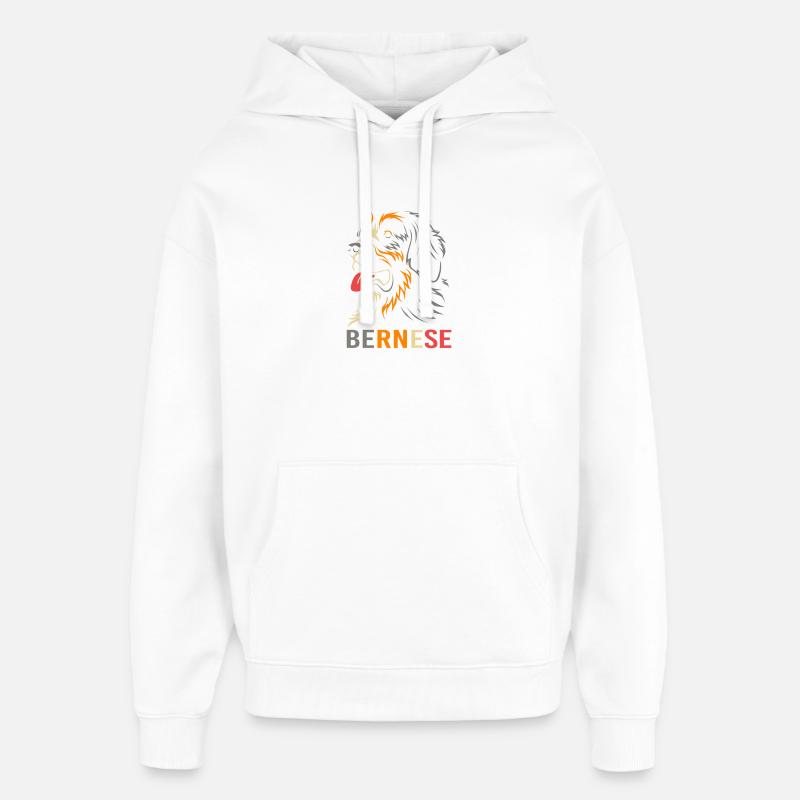 Bouvier bernois - Sweat à capuche unisexe Stanley/Stella Oversized - blanc