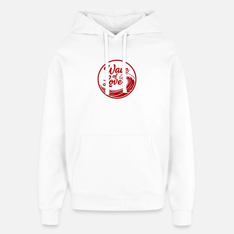 Vague d’Amour Welle - Sweat à capuche unisexe Stanley/Stella Oversized - blanc