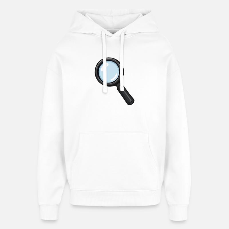 Loupe Illustration Loupe - Sweat à capuche unisexe Stanley/Stella Oversized - blanc