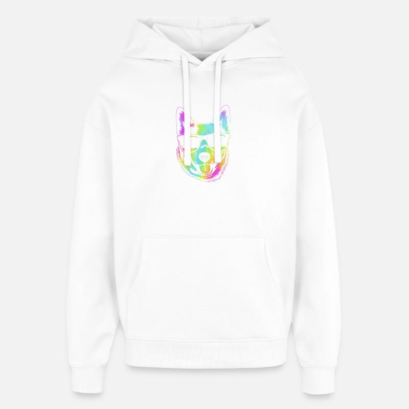 Bouvier australien chien - Sweat à capuche unisexe Stanley/Stella Oversized - blanc