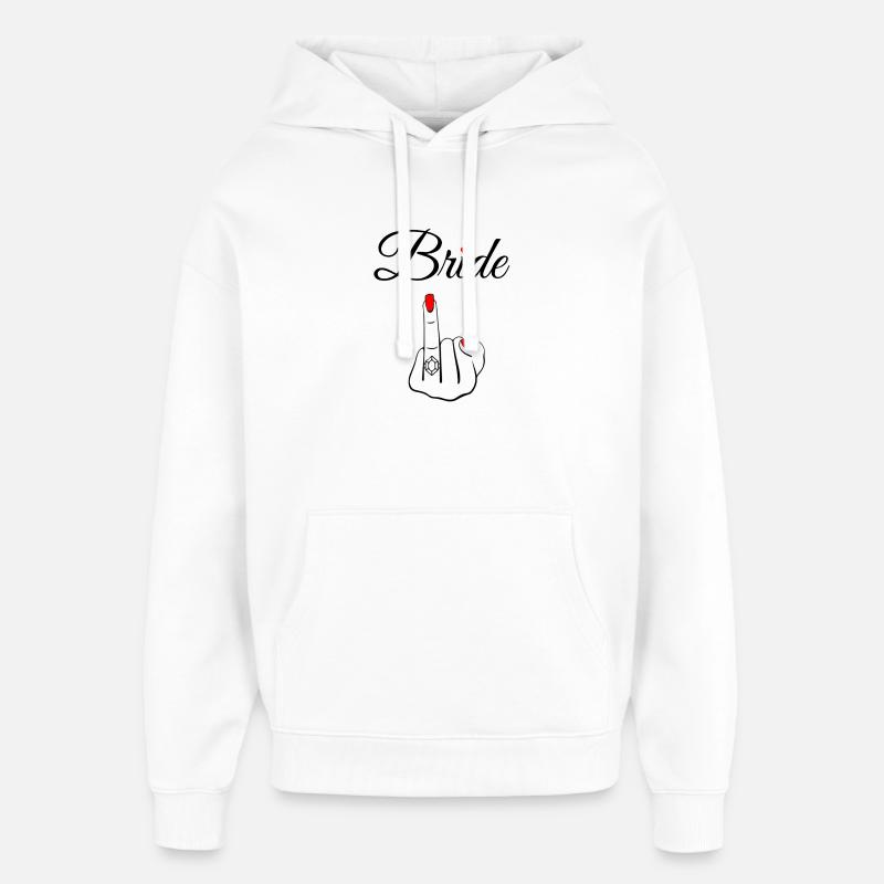 Mariée Impertinente - Sweat à capuche unisexe Stanley/Stella Oversized - blanc