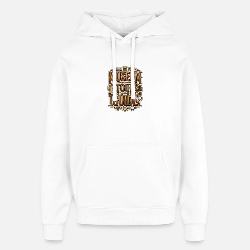 Guide du musée - Sweat à capuche unisexe Stanley/Stella Oversized - blanc
