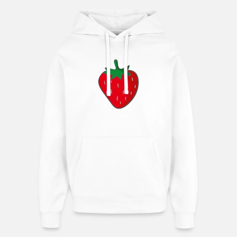 Fraise - Sweat à capuche unisexe Stanley/Stella Oversized - blanc
