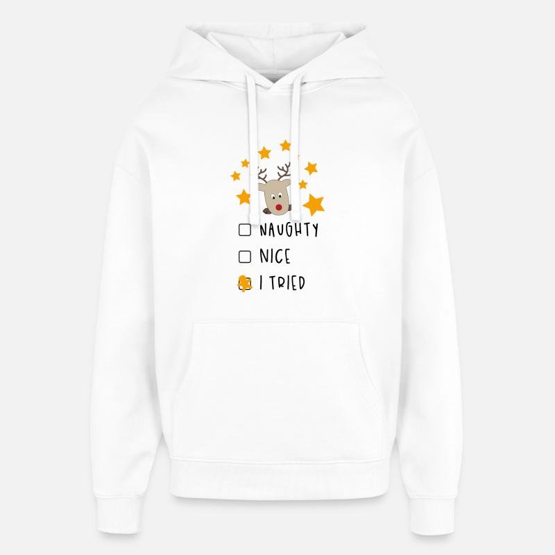 Noël - Sweat à capuche unisexe Stanley/Stella Oversized - blanc