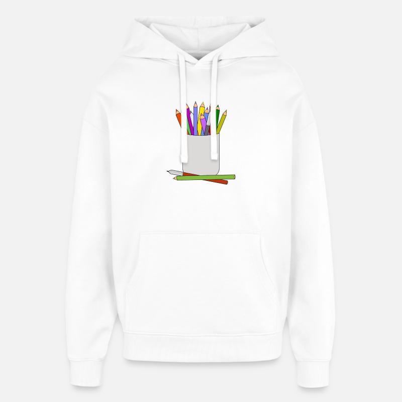 stylo - Sweat à capuche unisexe Stanley/Stella Oversized - blanc
