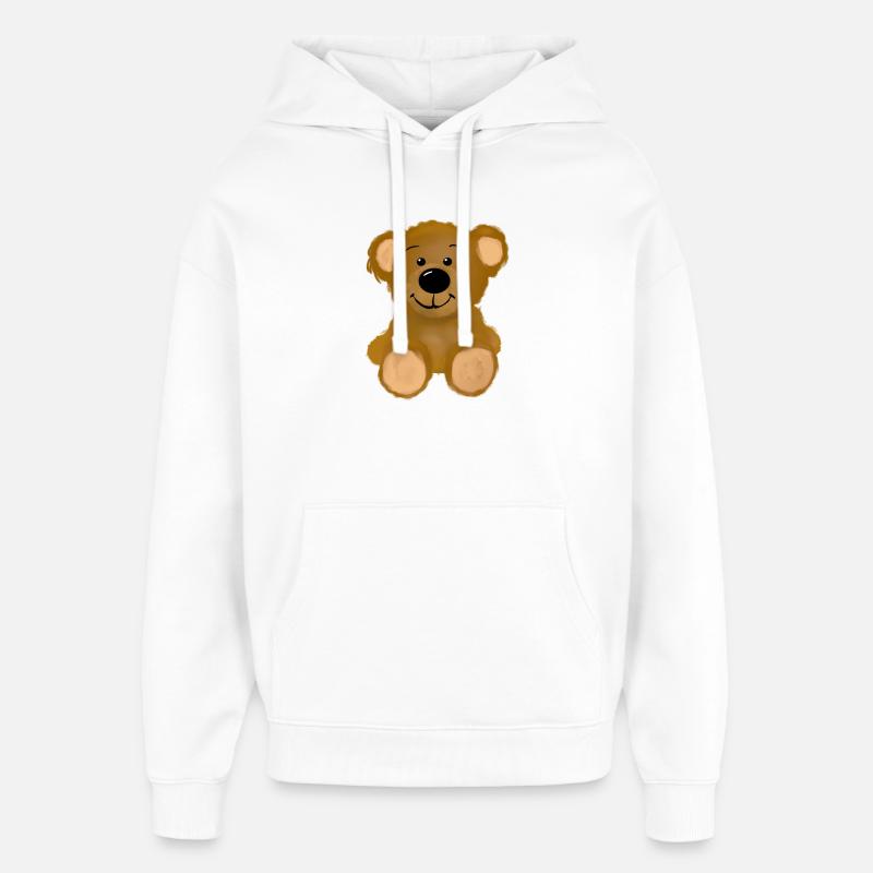 Ourson - Sweat à capuche unisexe Stanley/Stella Oversized - blanc