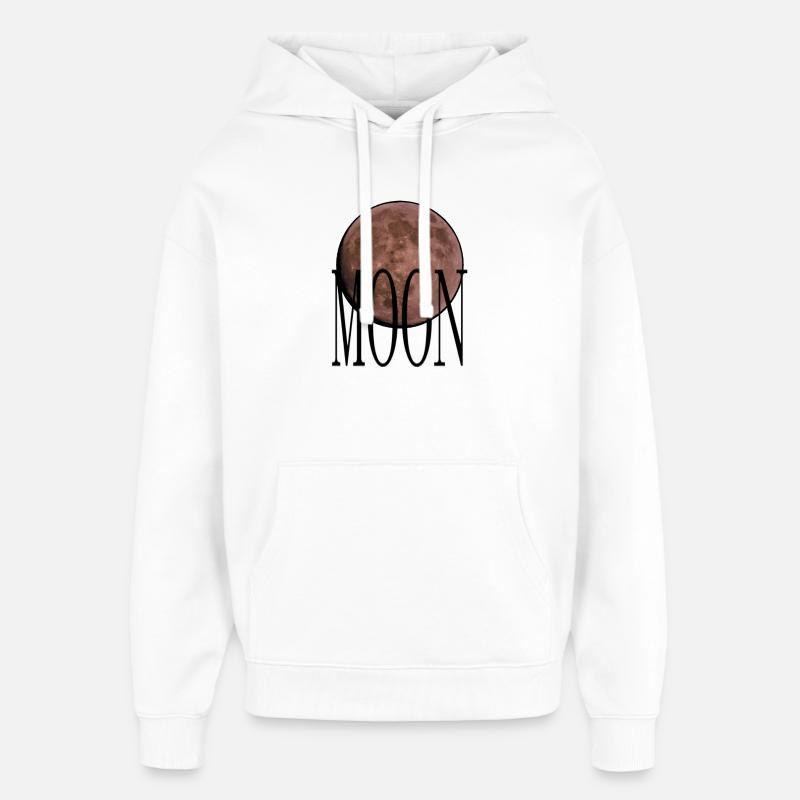 Cradle - Ruby Red Moon - Oversized Unisex Hoodie by Stanley/Stella - white