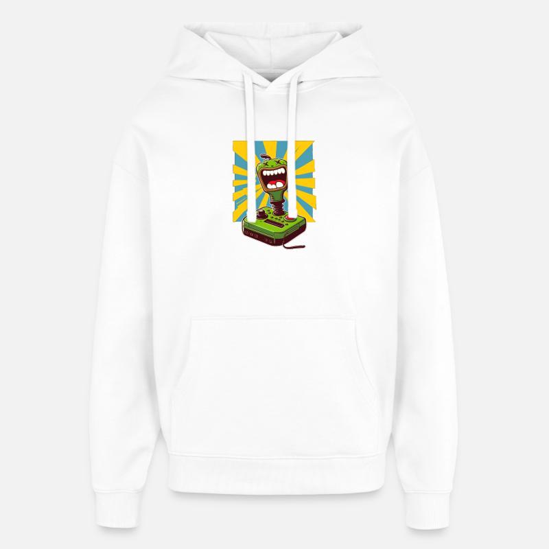 Joystick 01 - Sweat à capuche unisexe Stanley/Stella Oversized - blanc