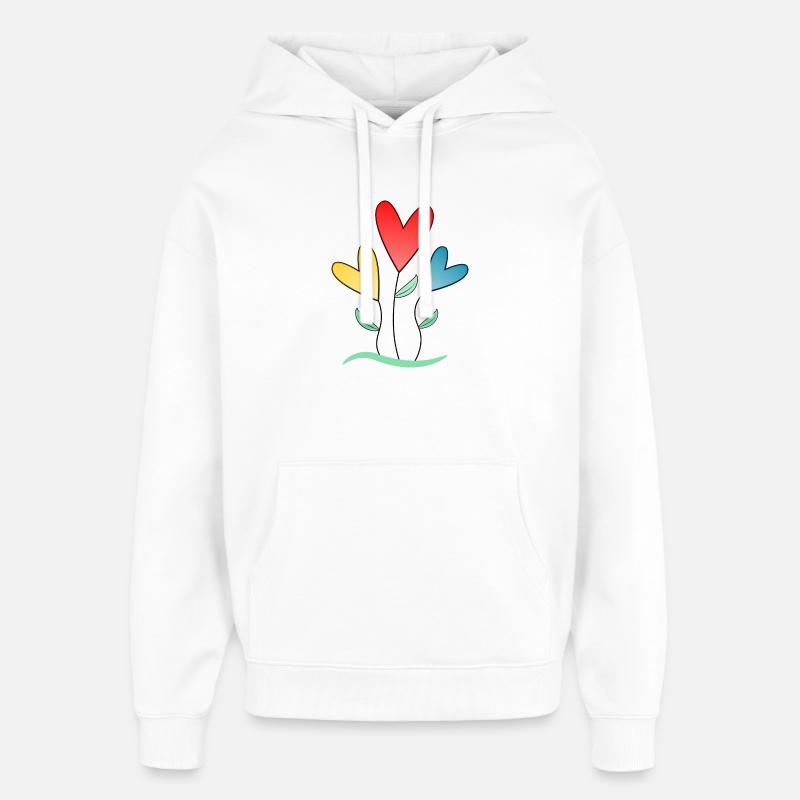 RETRAITE. BONNE RETRAITE. JOYEUSE RETRAITE. - Sweat à capuche unisexe Stanley/Stella Oversized - blanc