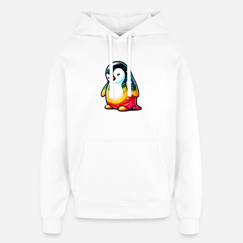 Pingouin - Sweat à capuche unisexe Stanley/Stella Oversized - blanc