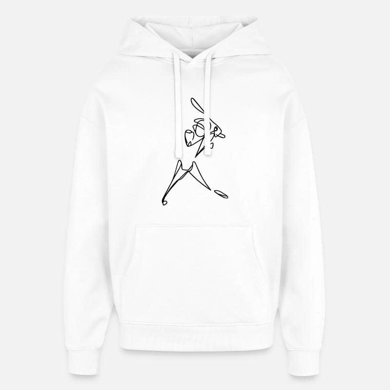 Cricketer - Sweat à capuche unisexe Stanley/Stella Oversized - blanc