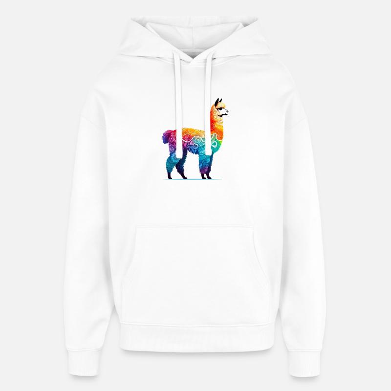 Alpaga - Sweat à capuche unisexe Stanley/Stella Oversized - blanc