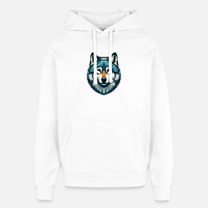 Ulv - Stanley/Stella Oversized Hettegenser unisex - hvit