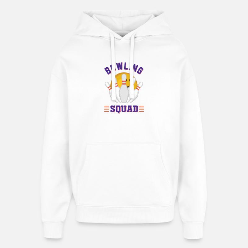 Équipe de bowling - Sweat à capuche unisexe Stanley/Stella Oversized - blanc