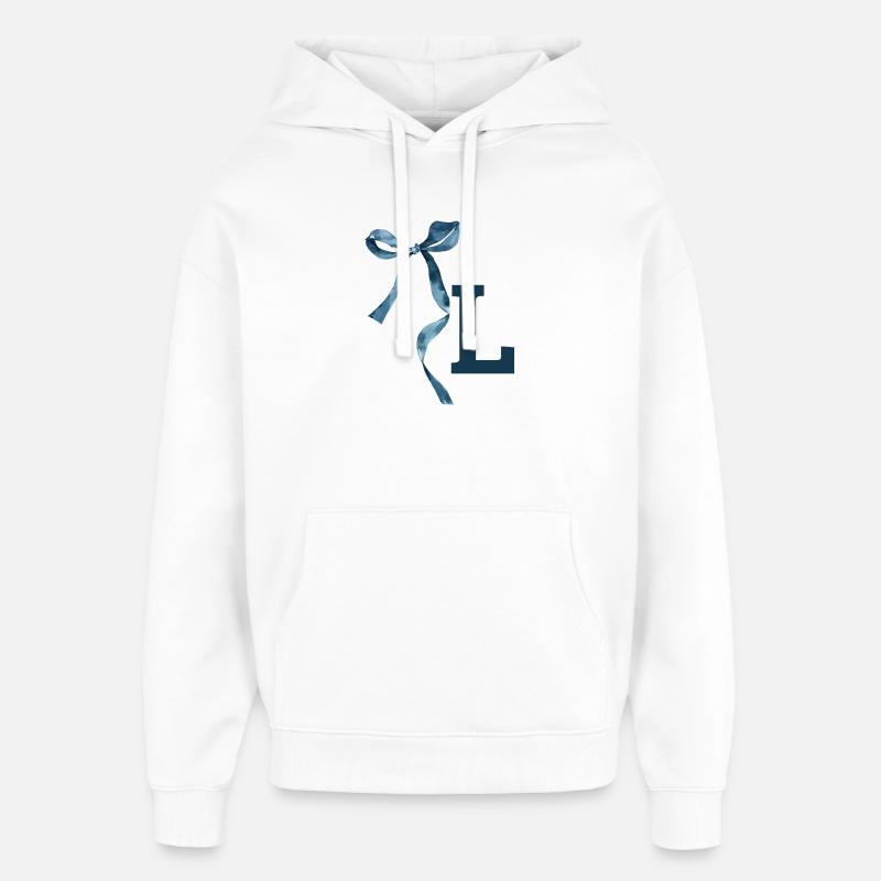 Monogramme l idée cadeau  - Sweat à capuche unisexe Stanley/Stella Oversized - blanc