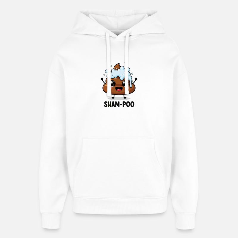 Fête du caca mousseux - Sweat à capuche unisexe Stanley/Stella Oversized - blanc
