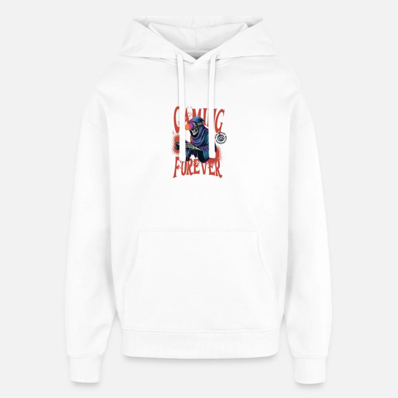 Gaming Forever – Reaper Edition - Oversized Unisex Hoodie von Stanley/Stella - Weiß