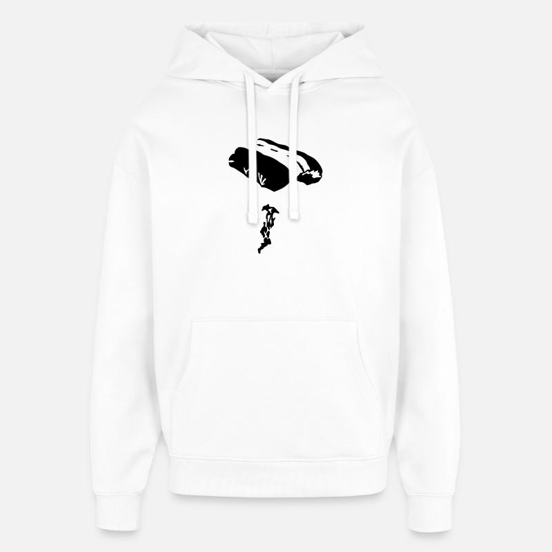 parachute - Sweat à capuche unisexe Stanley/Stella Oversized - blanc