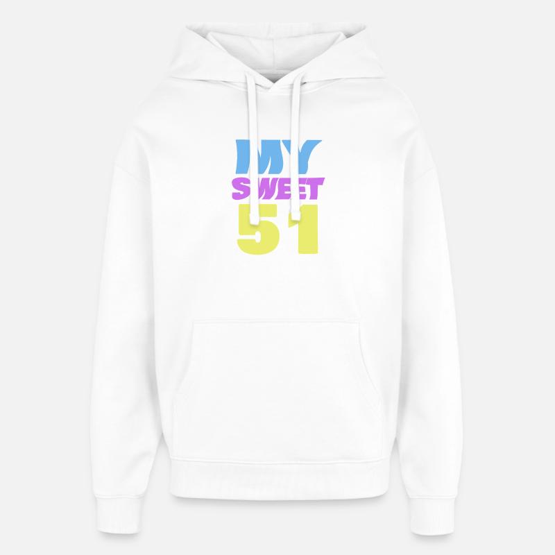 51 - Sweat à capuche unisexe Stanley/Stella Oversized - blanc