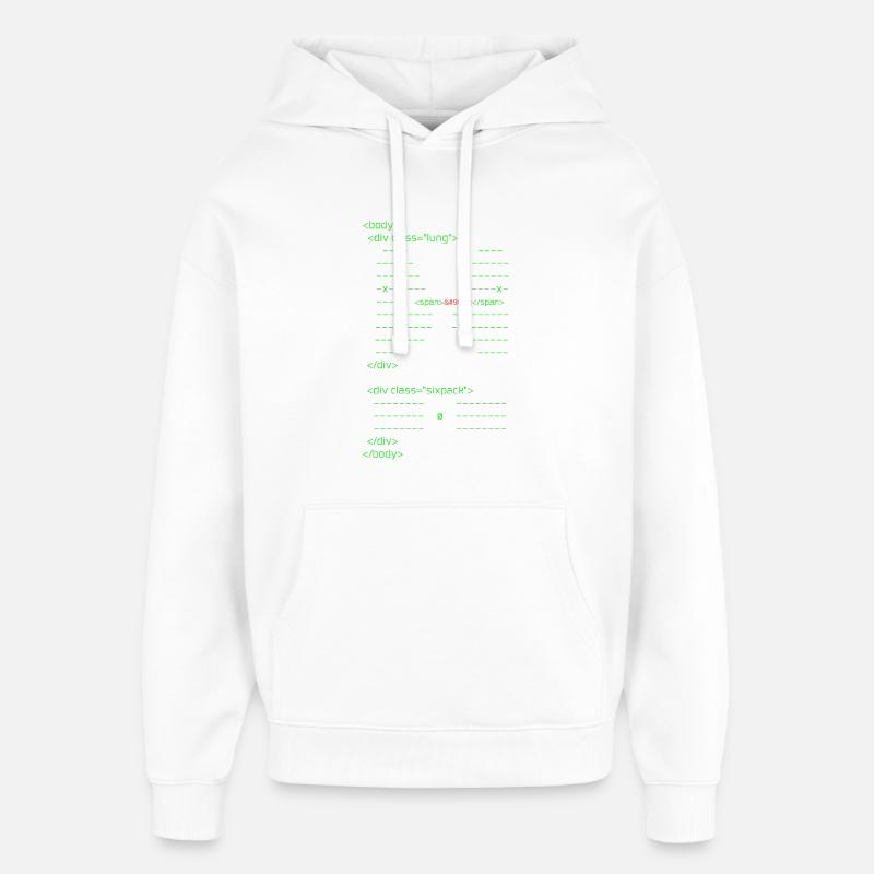 Corps HTML - Sweat à capuche unisexe Stanley/Stella Oversized - blanc