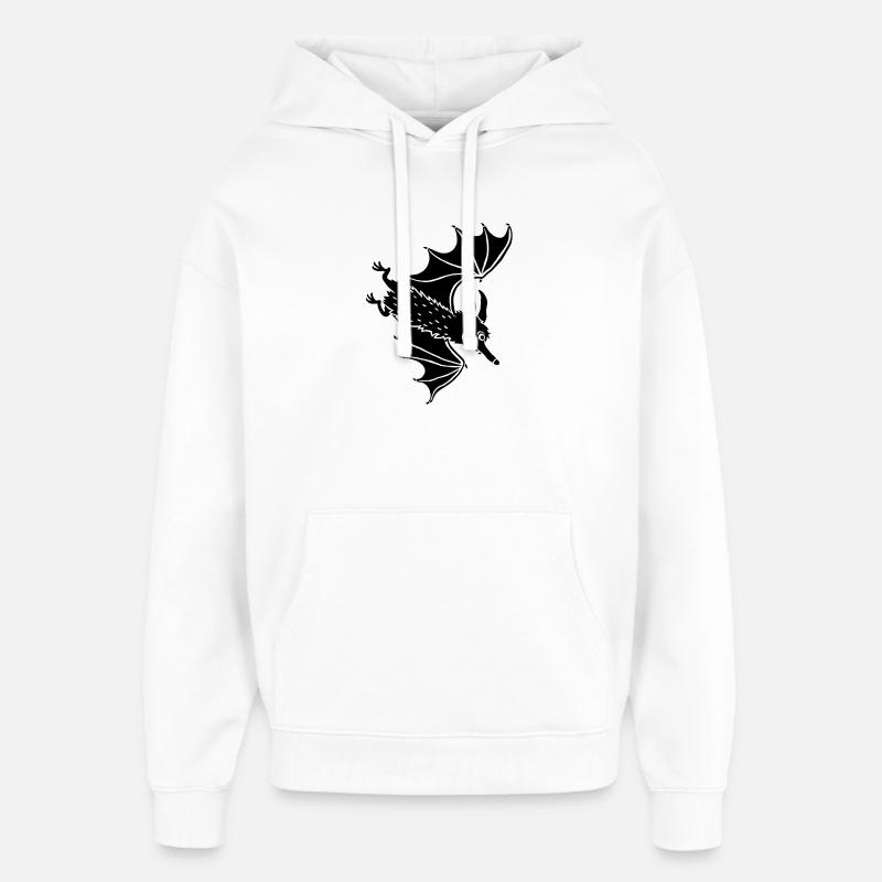 Bat Elli - Sweat à capuche unisexe Stanley/Stella Oversized - blanc