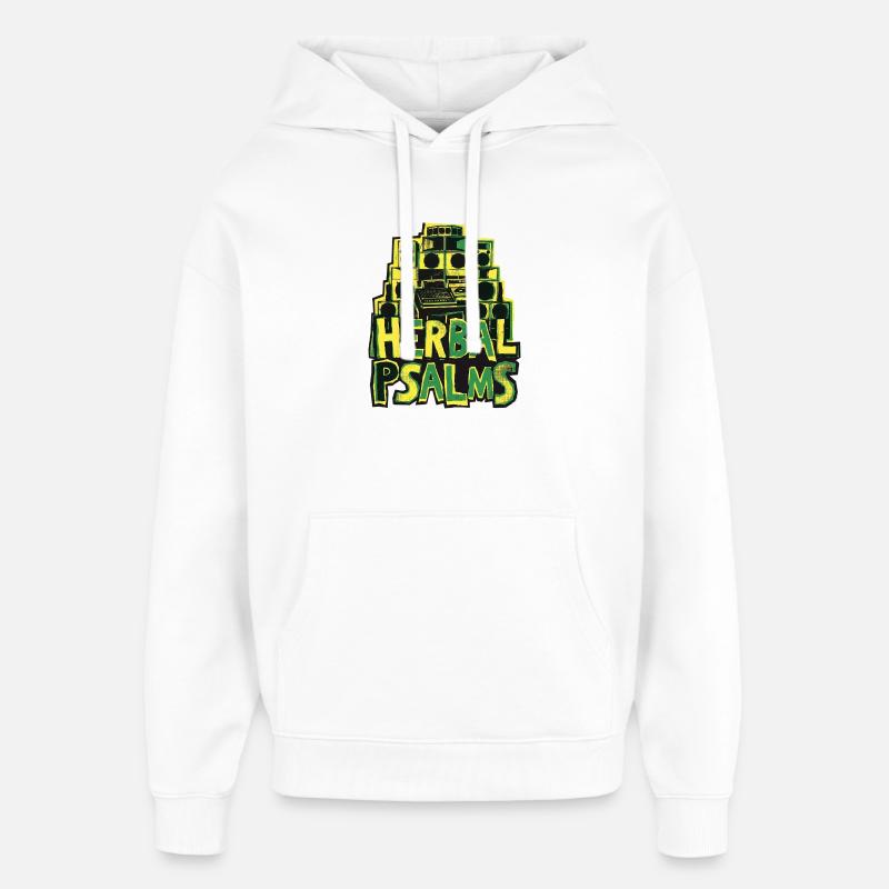Psaumes Herbaux Dub Reggae - Sweat à capuche unisexe Stanley/Stella Oversized - blanc
