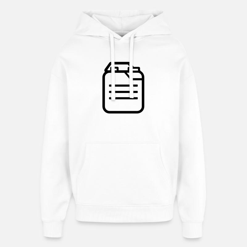 bidon  - Sweat à capuche unisexe Stanley/Stella Oversized - blanc
